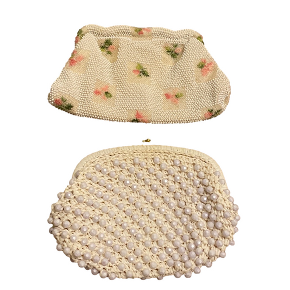 LUMURED & MADE IN ITALY  clutches bag in very good condition. Set 2 pieces - Picture 1 of 12
